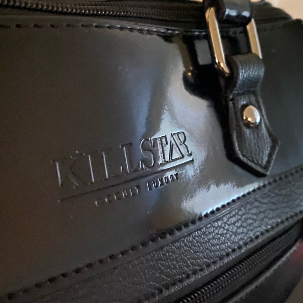 KILLSTAR Sandra Sabbath Pentagram Goth Handbag Black Crossbody Purse - Picture 3 of 7